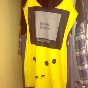 Black Milk Gamer yellow dress